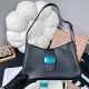 Black Casual Simplicity Letter Patchwork Bags