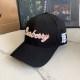 Black Street Simplicity Letter Embroidered Hat