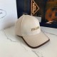 Cream White Casual Street Letter Embroidered Hat
