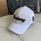White Street Simplicity Letter Embroidered Hat
