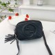 Black Casual Simplicity Letter Solid Tassel Zipper Bags