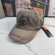 Grey Casual Street Geometric Patchwork Hat