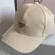 White Casual Simplicity Letter Patchwork Hat