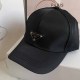 Black Casual Simplicity Letter Patchwork Hat