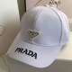 White Casual Simplicity Letter Embroidered Hat