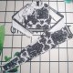 Black And White Vacation Simplicity Print Letter Zipper Swimwears