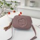 Deep Pink Casual Simplicity Letter Solid Tassel Zipper Bags