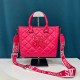Rose Red Casual Simplicity Letter Patchwork Bags