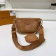 Brown Casual Street Letter Patchwork Chains Zipper Bags
