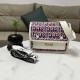 Purple Casual Street Letter Patchwork Bags