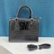 Black Casual Simplicity Letter Patchwork Bags