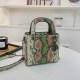 Green Street Animal Print Zipper Bags