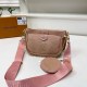 Pink Casual Street Letter Patchwork Chains Zipper Bags