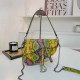 Yellow Street Animal Print Patchwork Zipper Bags