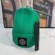 Green Casual Simplicity Letter Patchwork Hat