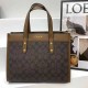 Coffee Casual Street Letter Geometric Patchwork Zipper Bags