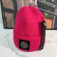 Rose Red Casual Simplicity Letter Patchwork Hat