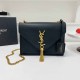 Matte Black Casual Simplicity Letter Tassel Bags