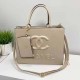 Light Khaki Street Simplicity Letter Patchwork Bags