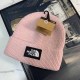 Light Pink Street Simplicity Letter Patchwork Hat