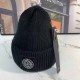 Black Casual Simplicity Letter Patchwork Hat