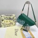 Green Casual Street Letter Geometric Patchwork Asymmetrical Bags