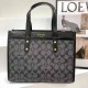 Black Casual Street Letter Geometric Patchwork Zipper Bags