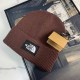 Caramel Colour Street Simplicity Letter Patchwork Hat