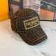 Brown Casual Street Letter Patchwork Hat