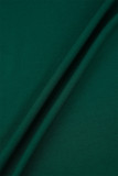 Green Street Print Patchwork O Neck Long Sleeve Dresses