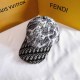 Grey Casual Street Letter Patchwork Hat