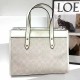 White Casual Street Letter Geometric Patchwork Zipper Bags