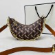 Coffee Casual Street Letter Chains Zipper Bags