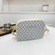 White Casual Street Letter Zipper Bags