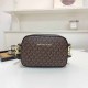 Coffee Casual Street Letter Zipper Bags
