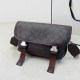 Dark Brown Casual Street Geometric Patchwork Bags
