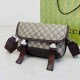 Khaki Casual Street Letter Patchwork Bags