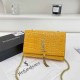 Yellow Casual Simplicity Letter Chains Bags