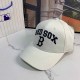 White Casual Street Letter Embroidered Hat