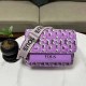 Purple Casual Street Letter Patchwork Bags
