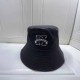 Black Casual Street Letter Embroidered Hat