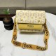 Yellow Casual Street Letter Patchwork Bags