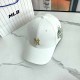 White Casual Street Letter Embroidered Hat