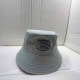 Blue Gray Casual Street Letter Embroidered Hat