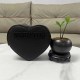 Black Daily Simplicity Letter Zipper Bags(Without Box)