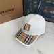 White Casual Street Letter Embroidered Patchwork Hat