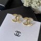 Gold Daily Simplicity Letter Patchwork Earrings