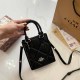 Black Daily Simplicity Letter Patchwork Bags