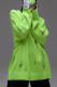 Green Street Ripped Patchwork O Neck Tops
