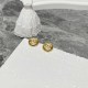 White Simplicity Letter Patchwork Earrings